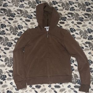 Brown Gap Zip up sweater
